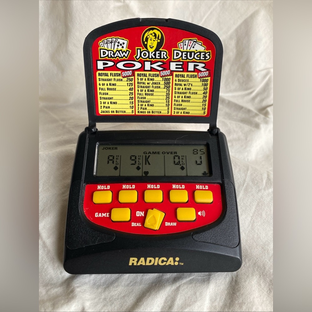 Vintage Radica Poker 5000  Model 2119 ~ Tested And Works
